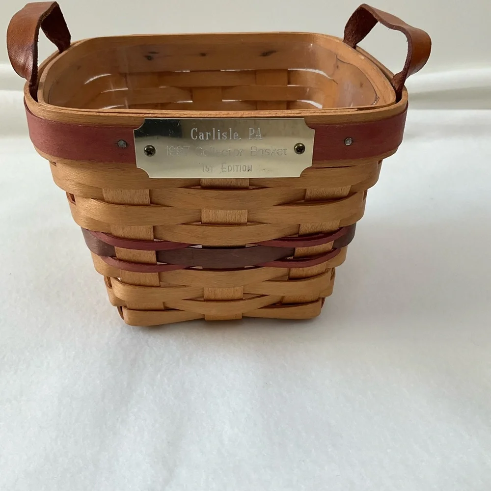 1st Edition 1997 Collector Basket Delaware Heritage Signed W/ Liner Carlisle, PA